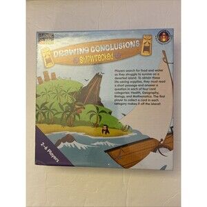 Drawing Conclusions Shipwrecked Board Game Learning Well Reading 7+ NEW SEALED